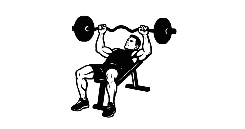 E-Z Bar Bench Press