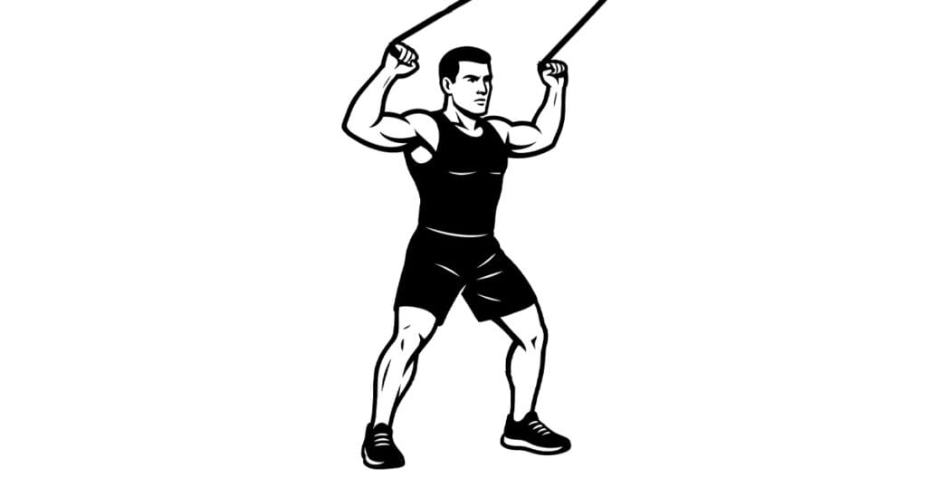 Standing Resistance Band Lat Pulldown
