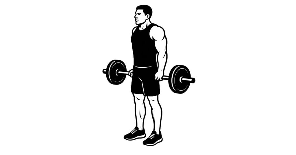 Barbell Behind The Back Shrug