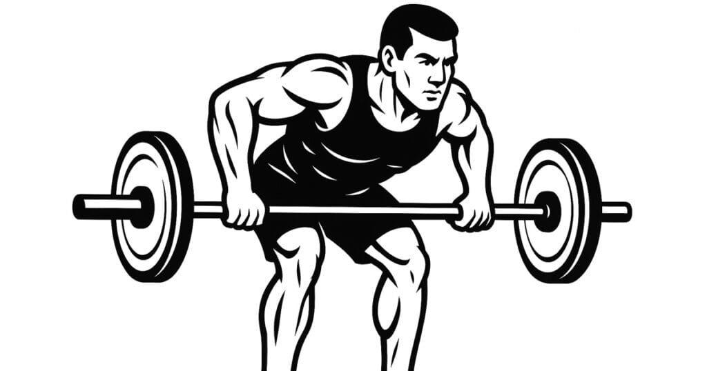 Barbell Bent Over Row Wide Grip