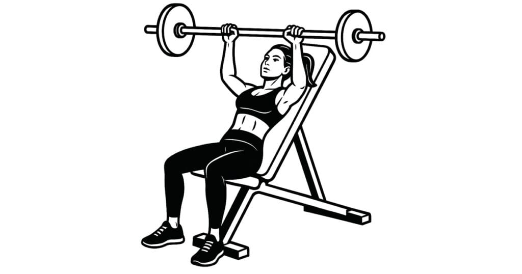 Barbell Close Grip Incline Bench