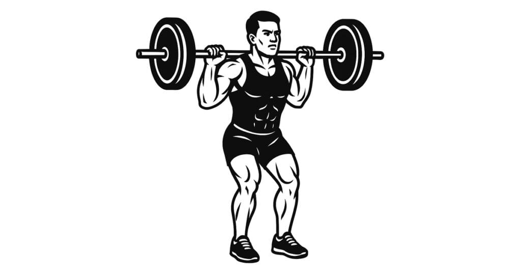 Barbell Close Stance Squat