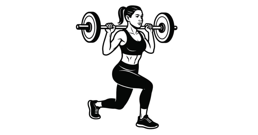 Barbell Curtsy Lunge