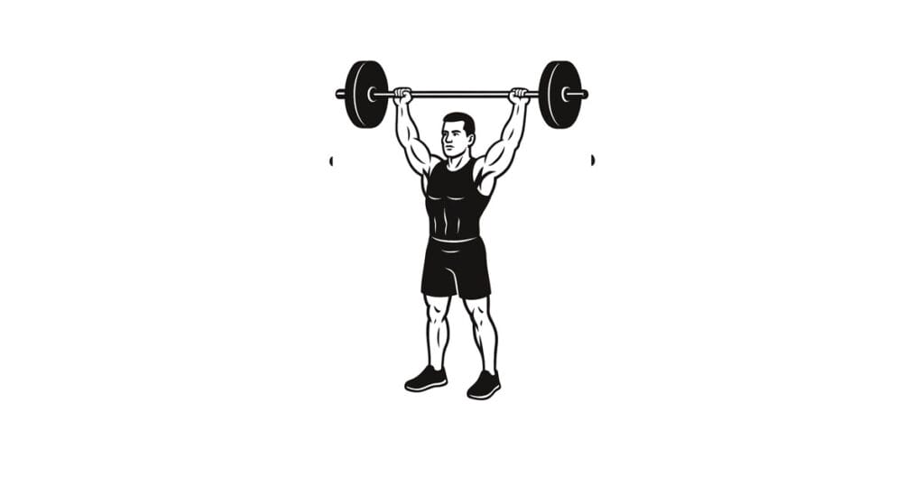 Barbell Snatch Grip Shoulder Press