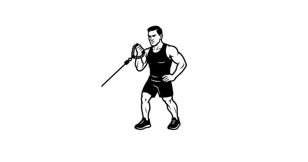 Cable Cross Body Rope Curl