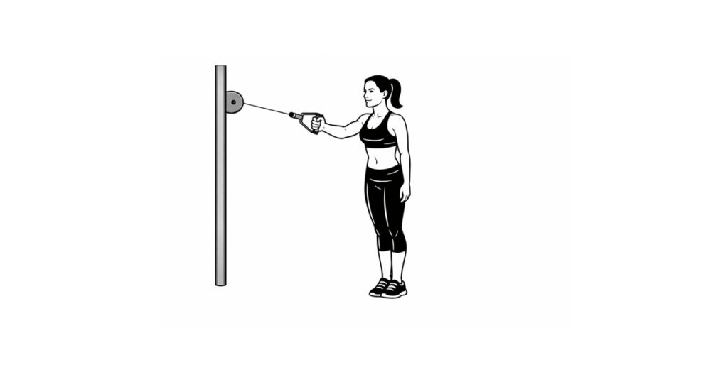 Cable One Arm Row Neutral Grip
