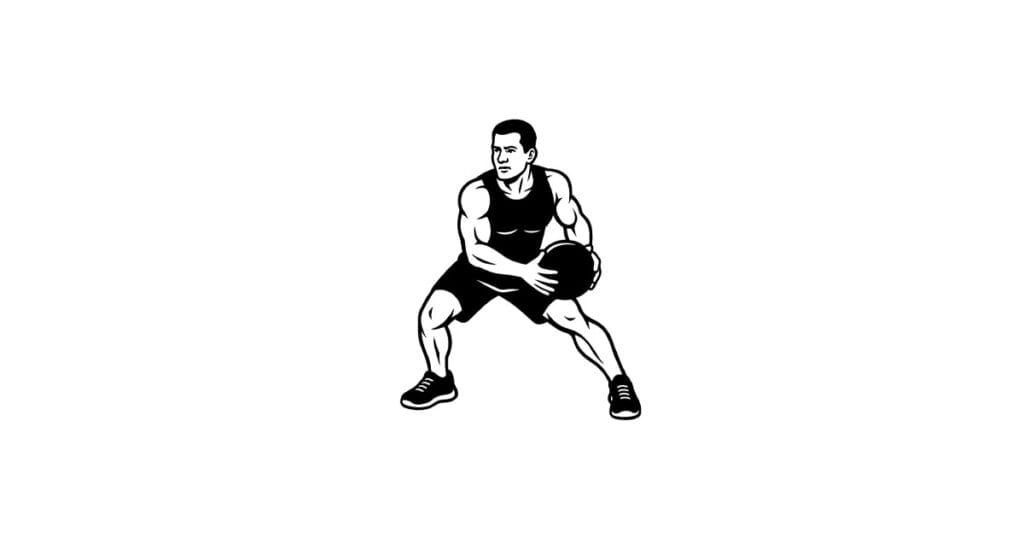 Medicine Ball Lateral Shuffle