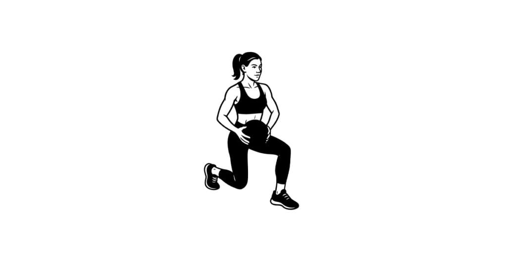 Medicine Ball Lunge Between The Legs