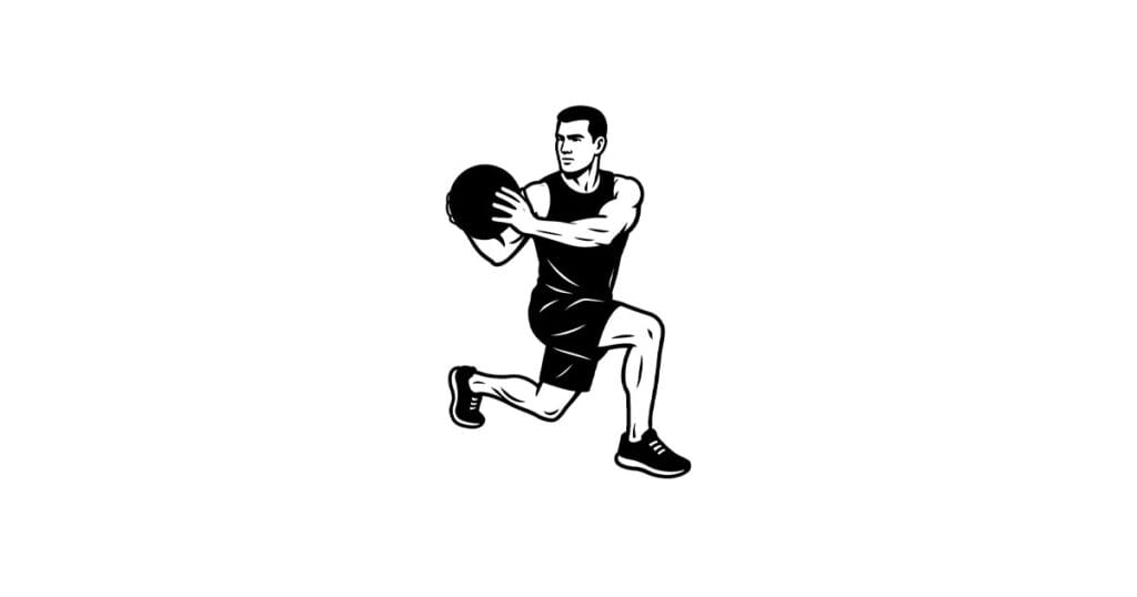 Medicine Ball Lunge Rotation