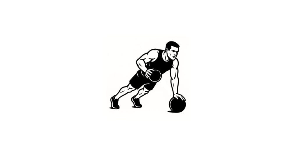 Medicine Ball One Arm Push-up Passes