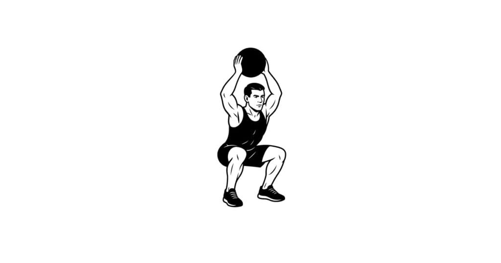 Medicine Ball Overhead Squat