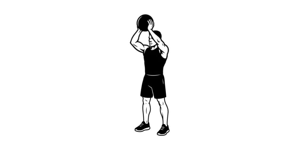 Medicine Ball Shoulder Press