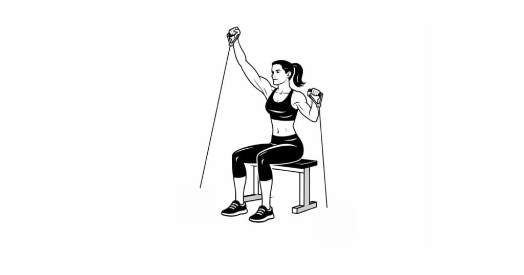 Cable Seated Alternating Shoulder Press