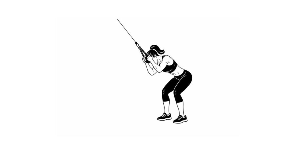 Cable Standing Crunch