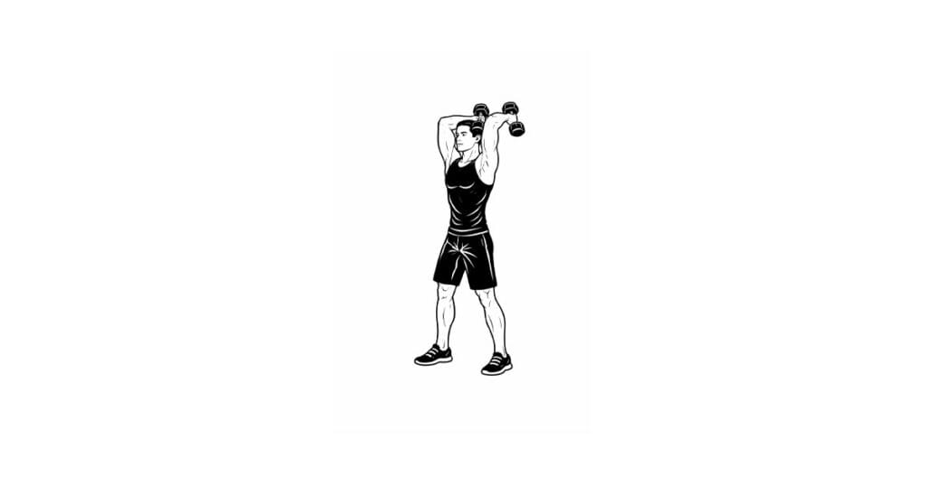 2 Dumbbell Overhead Extension