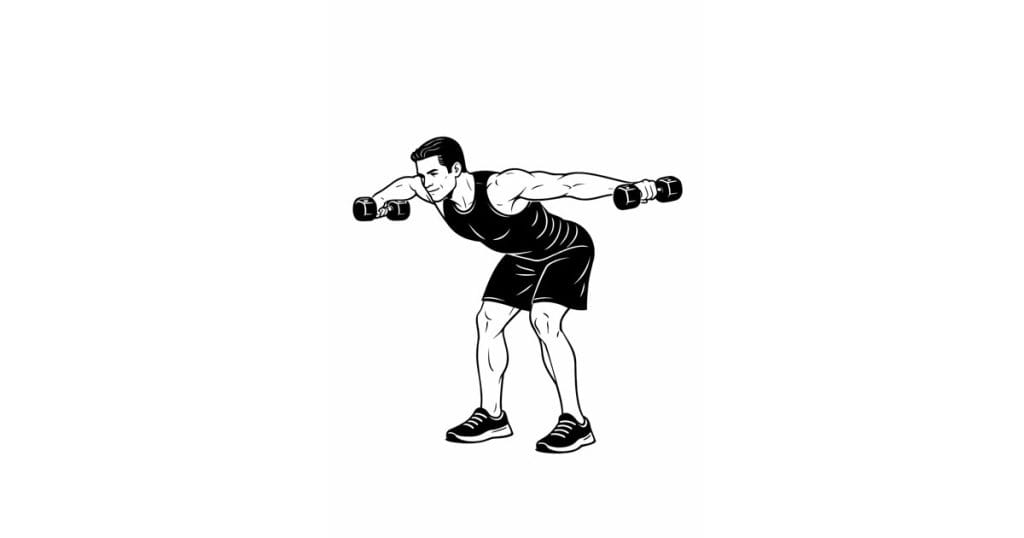 Bent Over Dumbbell Rear Delt Raise
