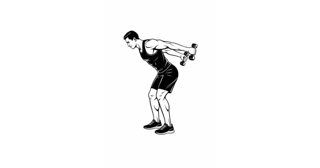 Bent Over Dumbbell Tricep Kickback