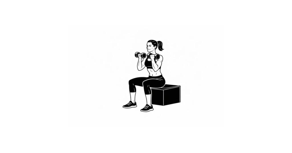 Dumbbell Box Squat