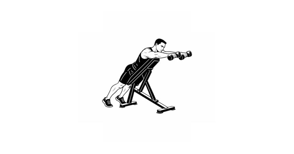 Dumbbell Chest Supported Front Raise