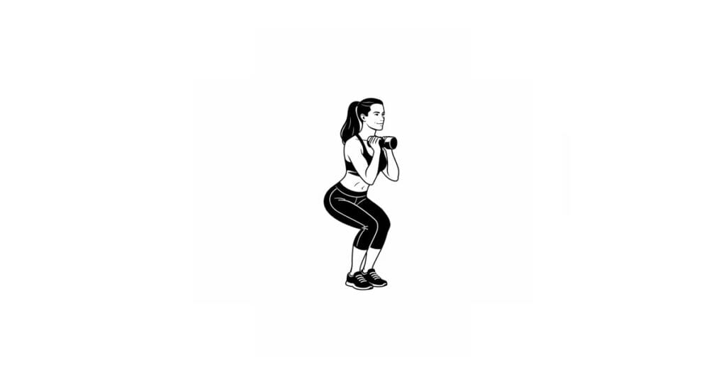 Dumbbell Close Stance Squat