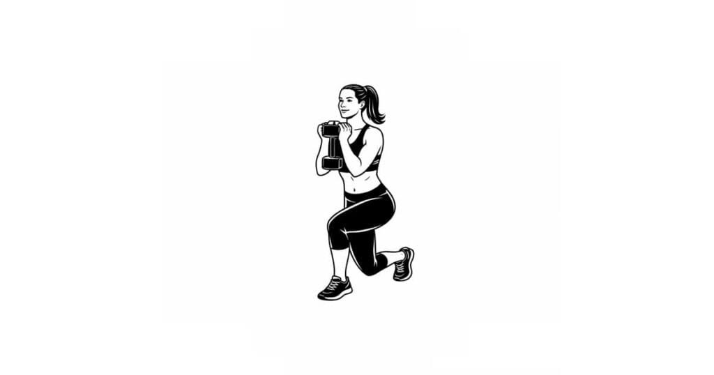 Dumbbell Goblet Curtsy Lunge