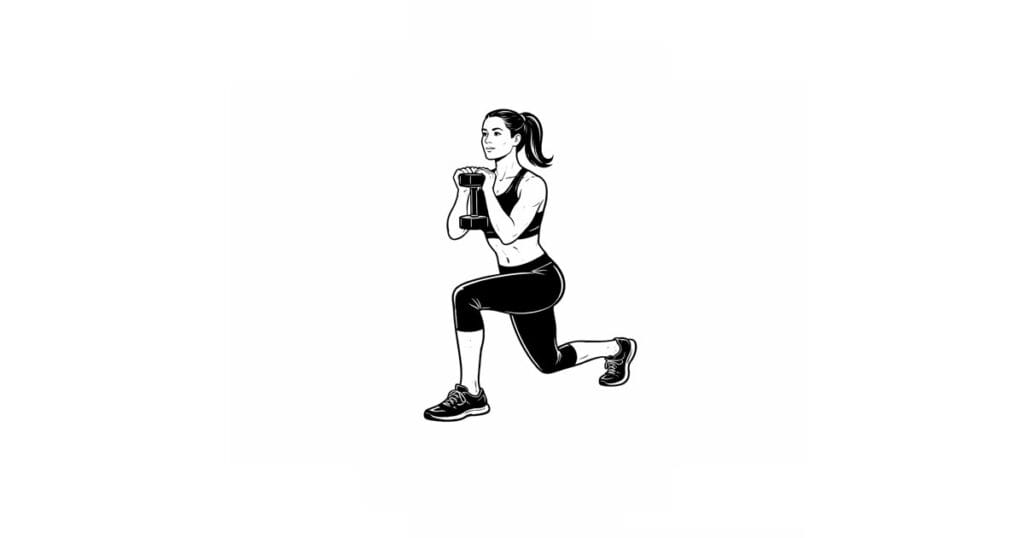 Dumbbell Goblet Reverse Lunge