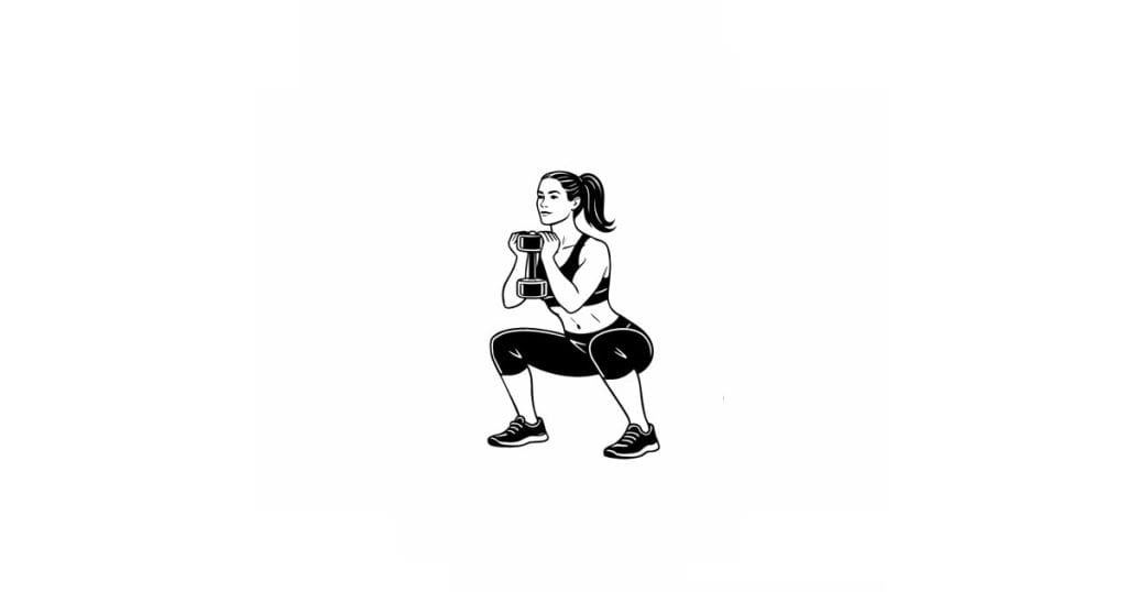 Dumbbell Goblet Squat To Overhead Press