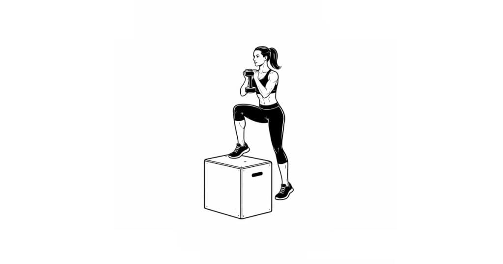 Dumbbell Goblet Step-Up
