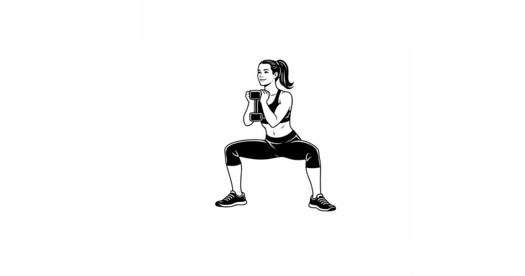 Dumbbell Goblet Sumo Squat