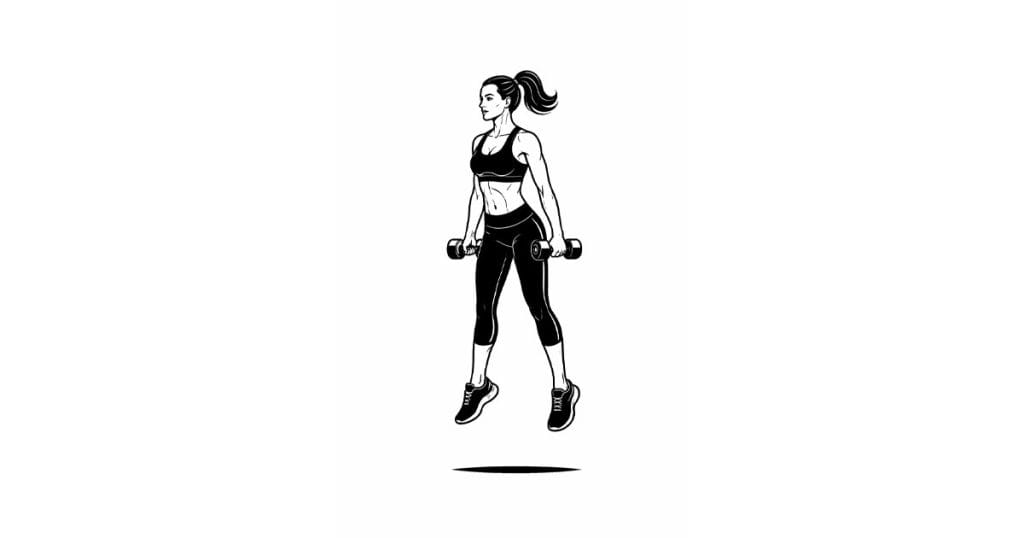 Dumbbell Jump Squat