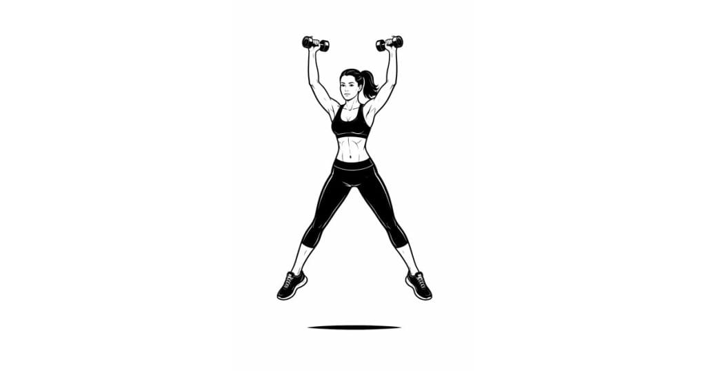 Dumbbell Jumping Jacks