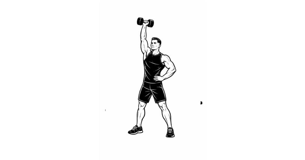 Dumbbell One Arm Clean & Press