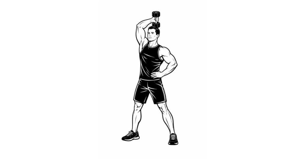 Dumbbell One Arm Overhead Extension