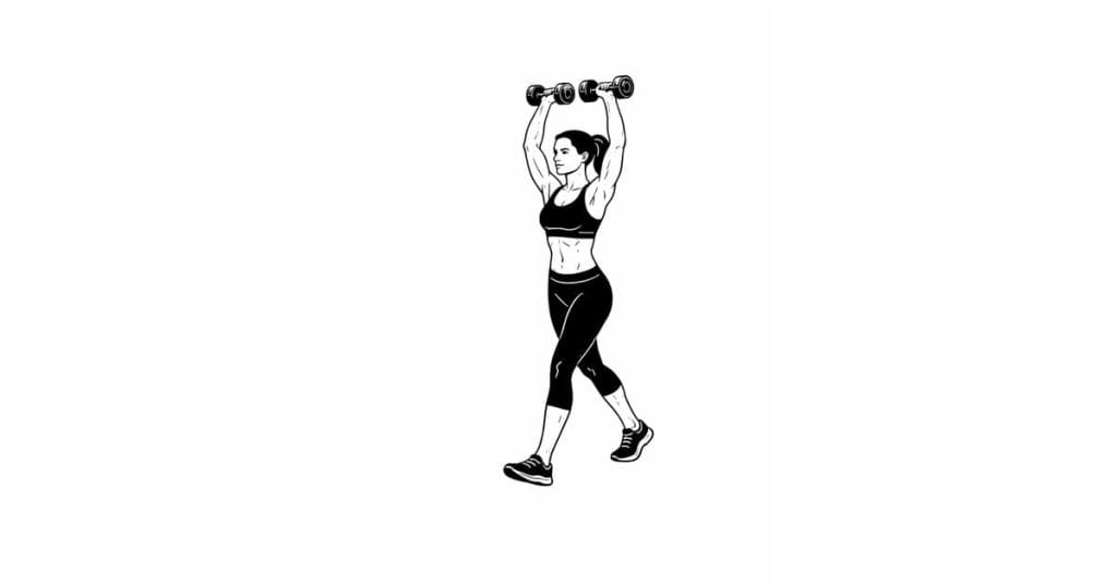 Dumbbell Overhead Walk