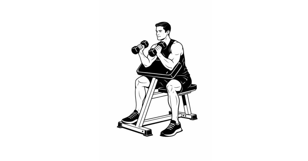 Dumbbell Preacher Hammer Curl