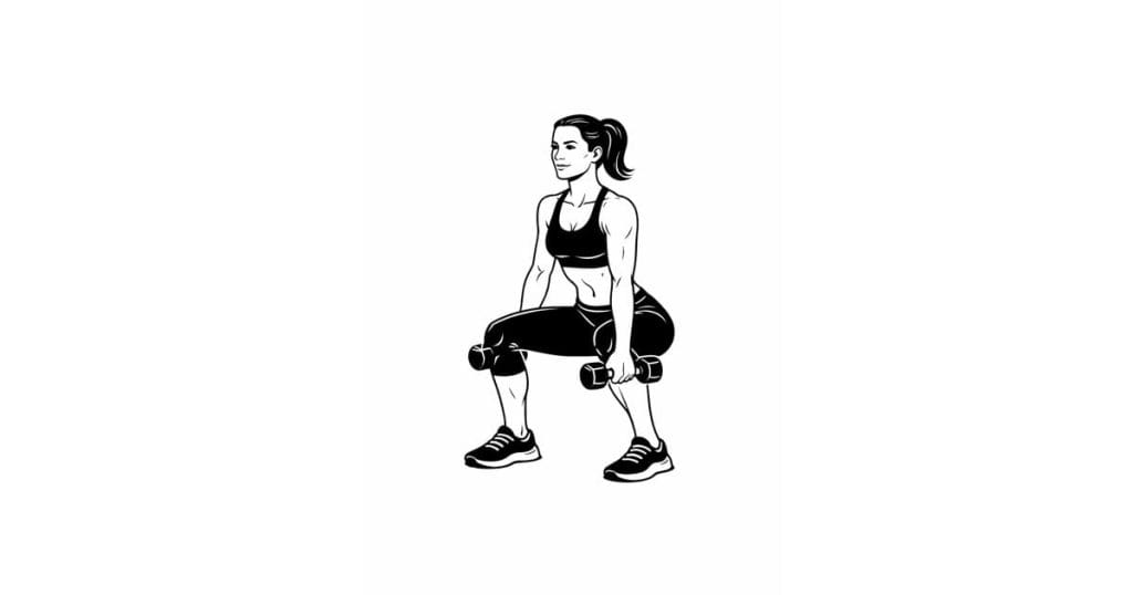 Dumbbell Pulse Squat