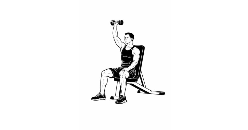 Dumbbell Seated One Arm Shoulder Press