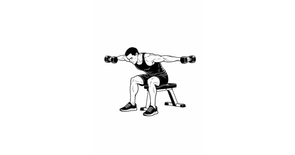 Dumbbell Seated Rear Delt Raise