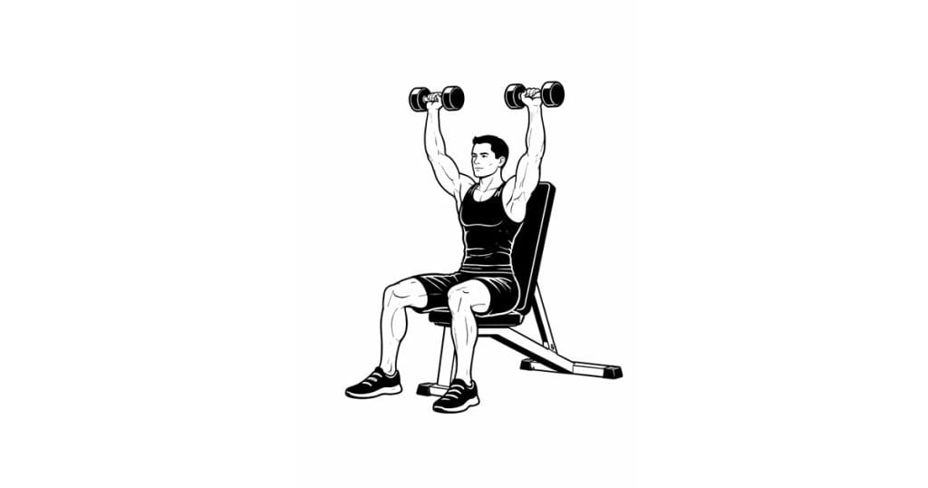 Dumbbell Seated Shoulder Press