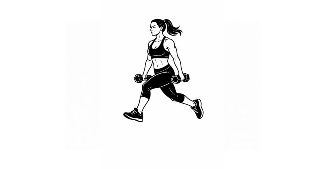 Dumbbell Split Jumps
