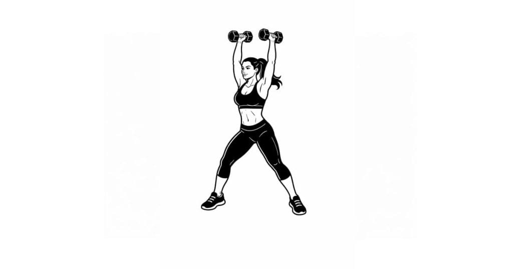 Dumbbell Squat Jack to Press
