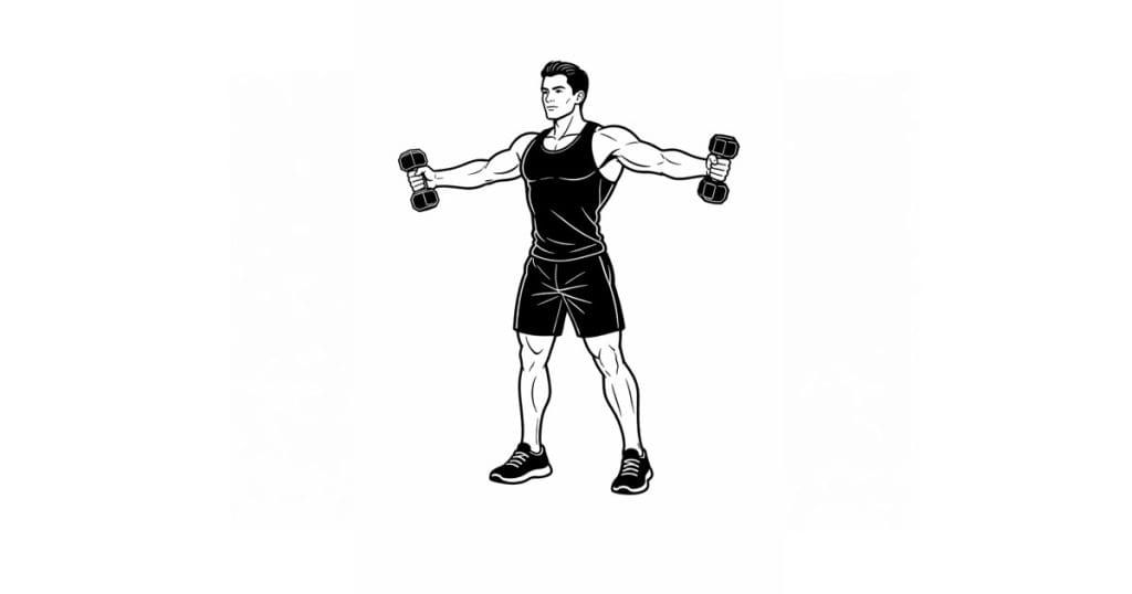 Dumbbell Standing Chest Fly