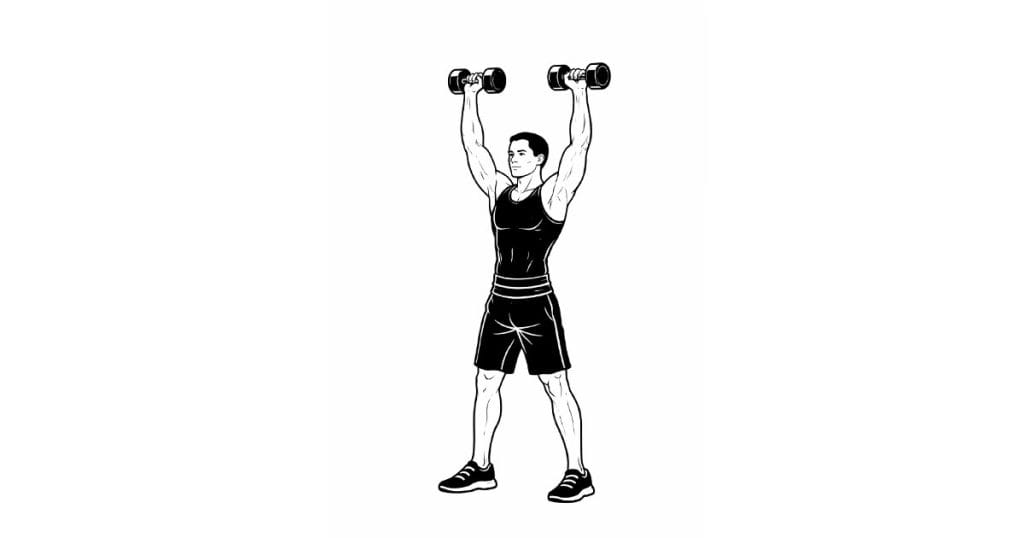 Dumbbell Standing Shoulder Press