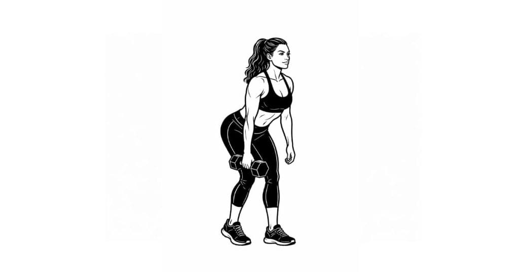 Dumbbell Suitcase Deadlift