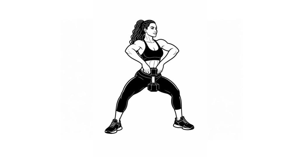 Dumbbell Sumo Deadlift High Pull