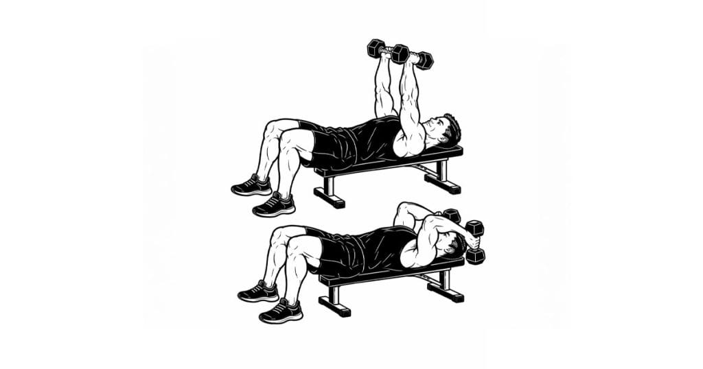 Dumbbell Triceps Rollbacks