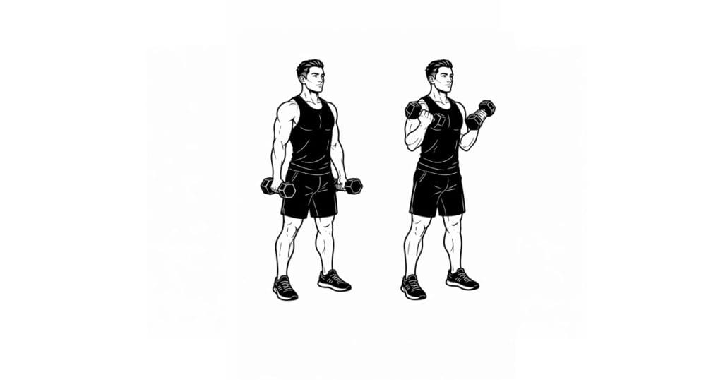 Dumbbell Twist Curl