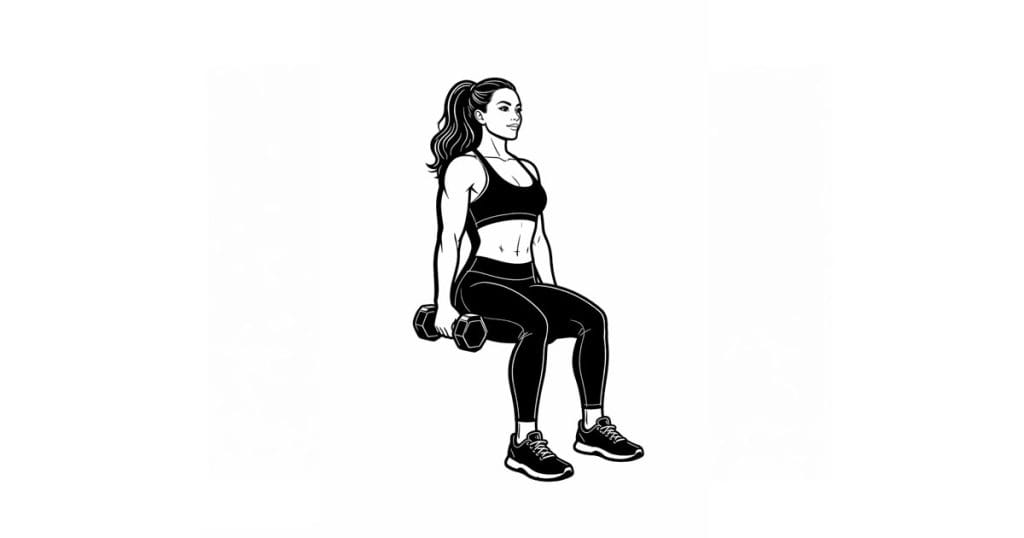 Dumbbell Wall Sit