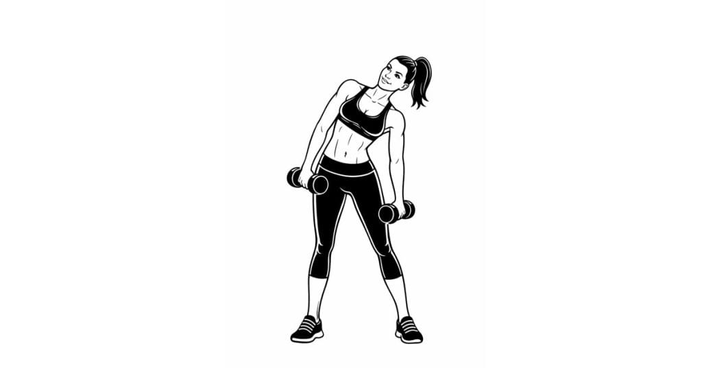 Two Dumbbell Side Bends