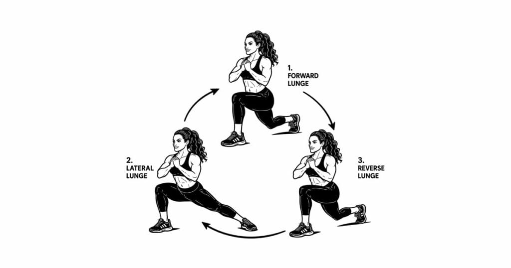 Around-the-World Lunges